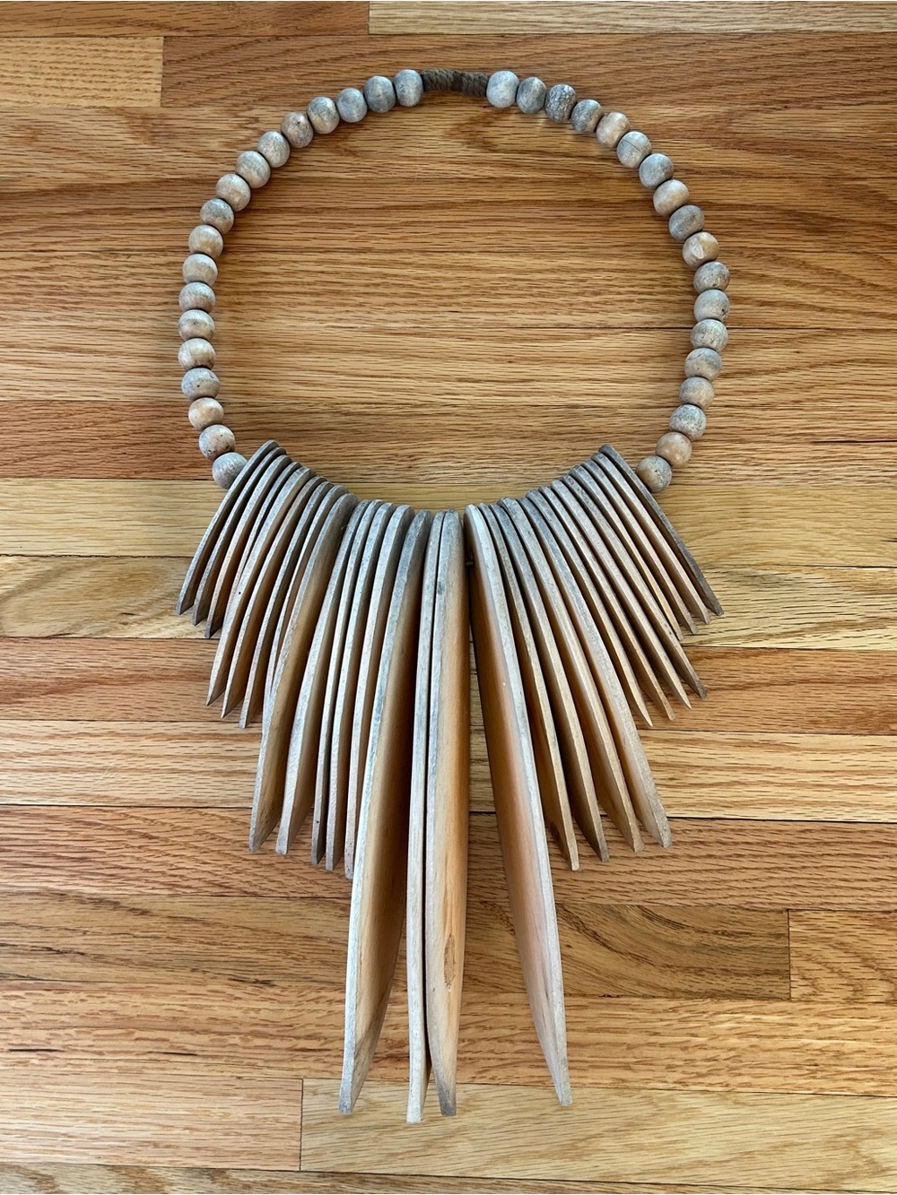Litton Lane Wooden Statement Tribal Wall Decor
